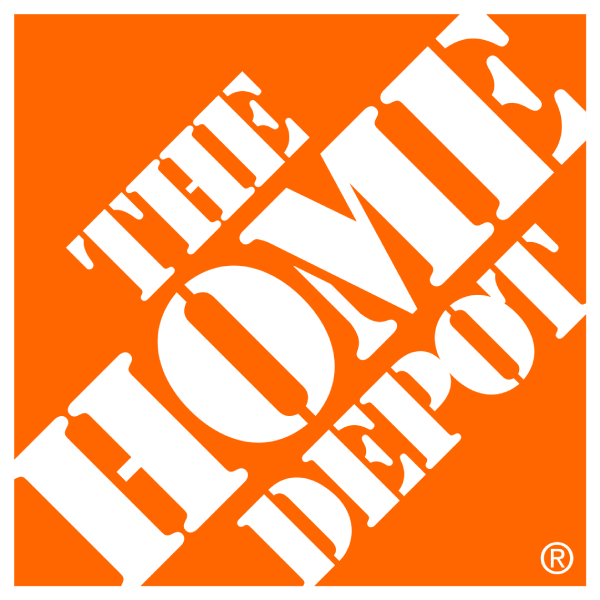 The Home Depot logo in orange and white