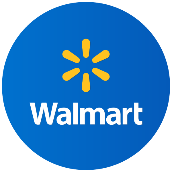 Walmart logo in blue circle